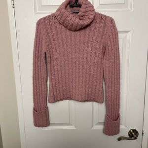 Jacob cowl neck pink sweater, SIZE S